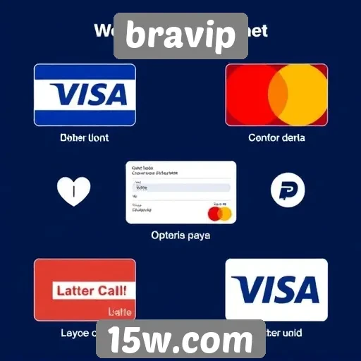 Comparativo de métodos de pagamento disponíveis no Bravip